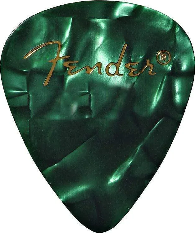 Fender Thin Guitar Picks Green Moto (12)