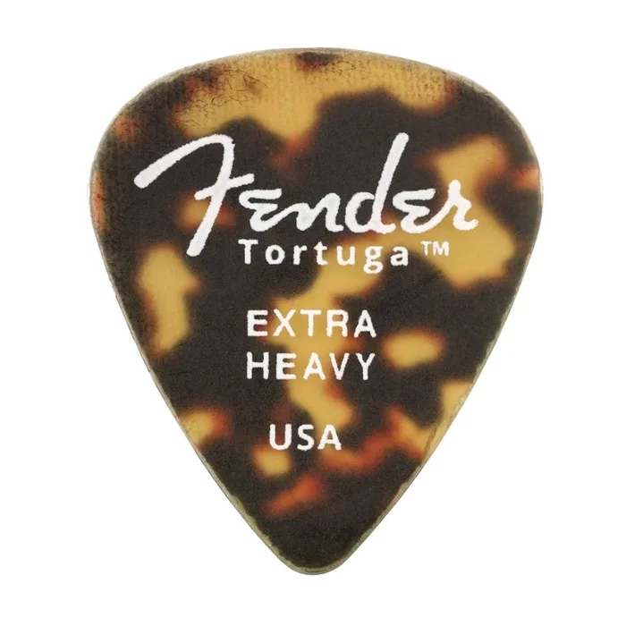 Fender Tortuga Picks 351 Extra Heavy 4 Pack (24) Bundle