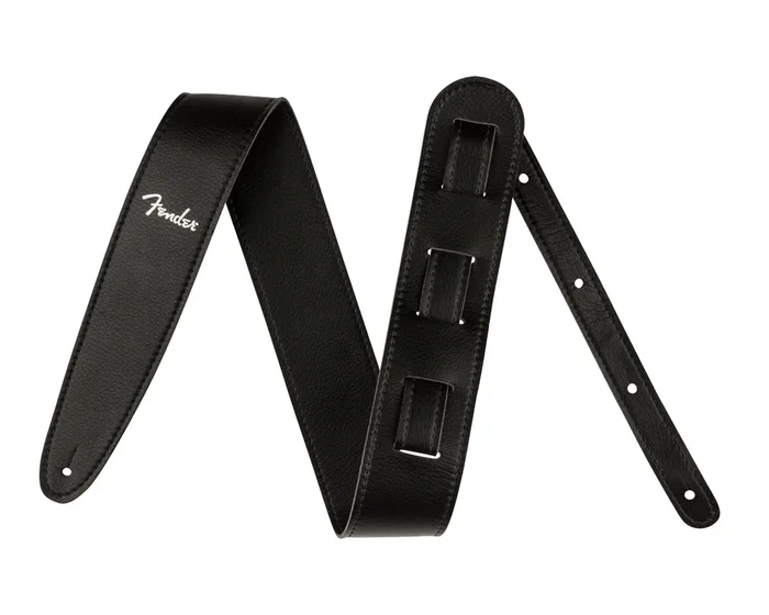 Fender Vegan Leather 2.5″ Strap – Black