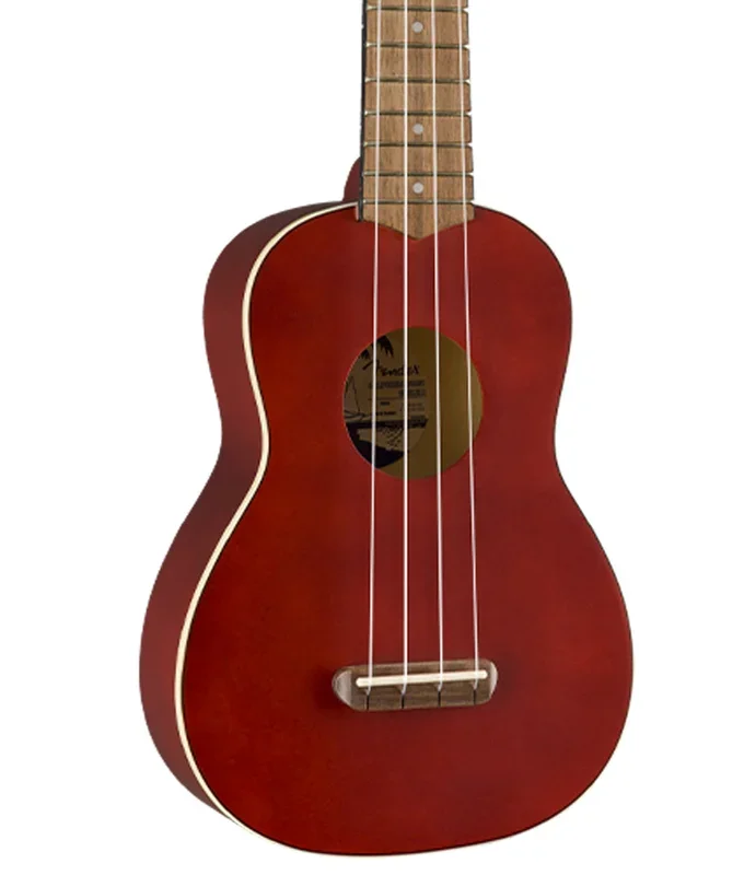 Fender Venice Soprano Uke, Walnut Fingerboard, Cherry 0971610790