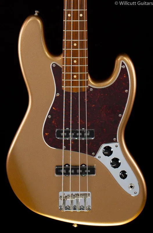 Fender Vintera ’60s Jazz Bass Firemist Gold Bass Guitar (263)