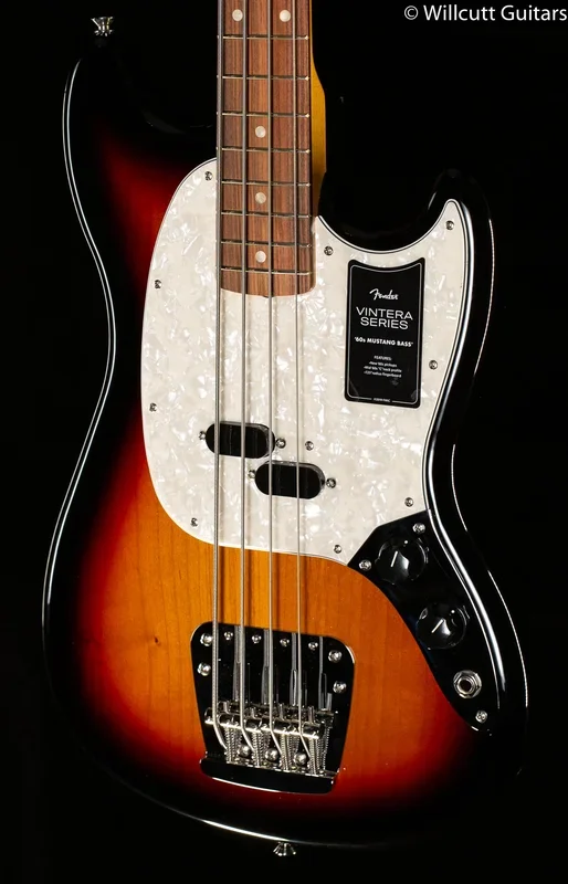 Fender Vintera ’60s Mustang Bass Pau Ferro Fingerboard 3-Color Sunburst (444)