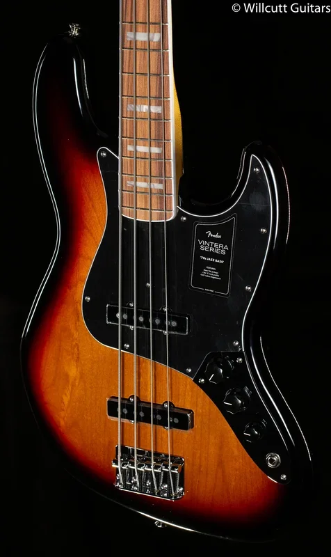 Fender Vintera ’70s Jazz Bass Pau Ferro Fingerboard 3-Color Sunburst (482)