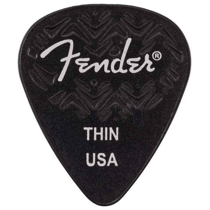 Fender Wavelength Picks 351 Thin 6 Pack Black