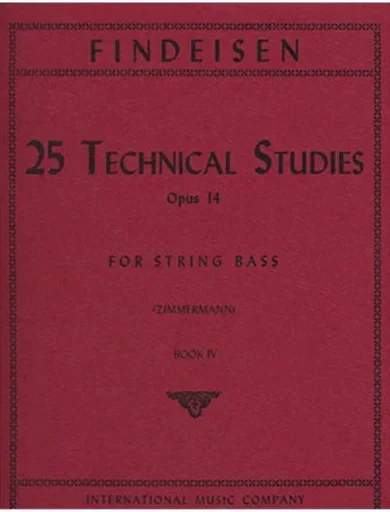 Findeisen, T.A. (Zimmerman): 25 Technical Studies, Op.14 Volume 4 (bass)