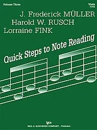 Fink, L., Rusch, H.W., & Spinosa, F.: Quick Steps to Note Reading, Vol.3 (viola)