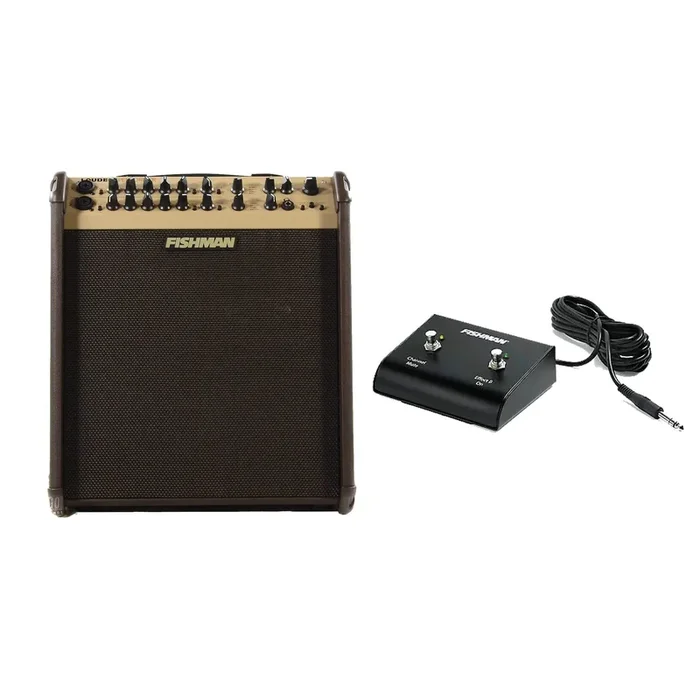Fishman Loudbox Performer Acoustic Guitar Amplifier and Fishman Loudbox 2-Button Footswitch for Artist and Performer