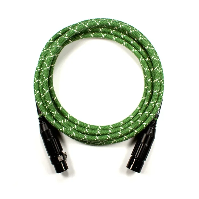 Fjord Audio Motown Green XLR Studio 10ft Cable