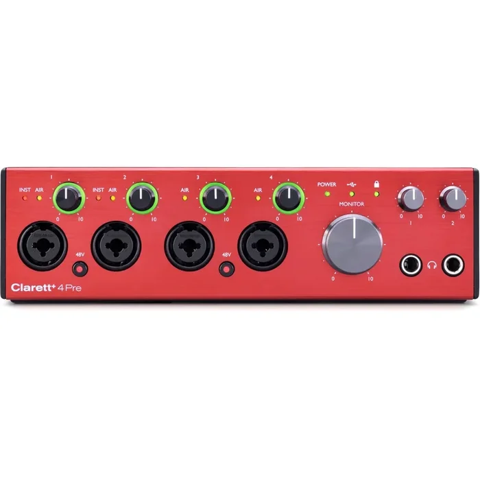 Focusrite Clarett+ 4Pre 18×8 USB-C Audio Interface