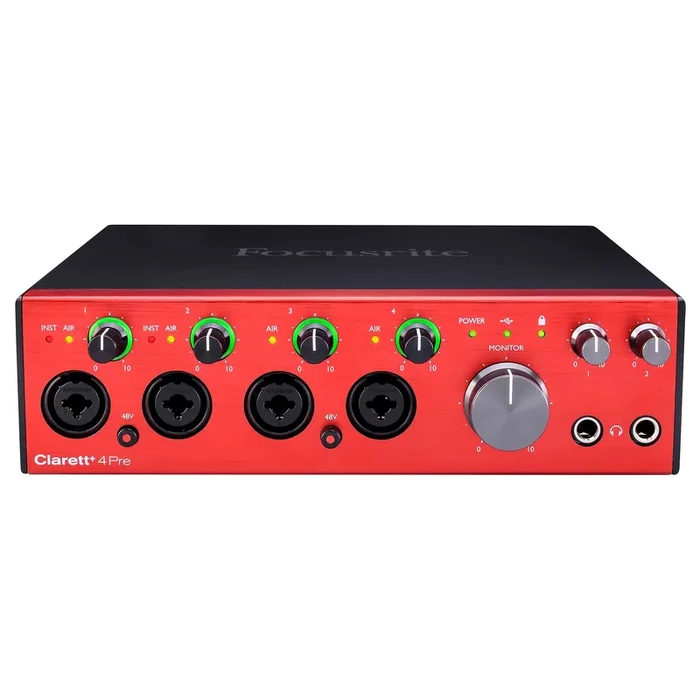 Focusrite Clarett+ 4Pre 18-in 8-Out USB Audio Interface
