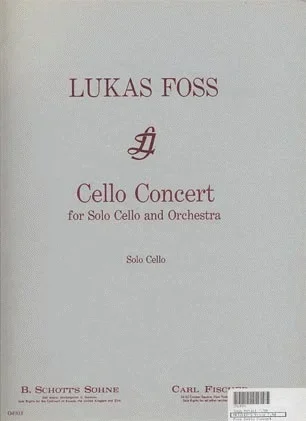 Foss, Lukas: Cello Concerto (cello & piano)