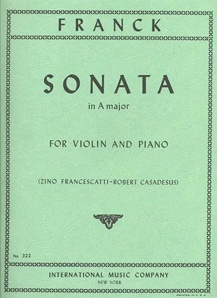 Franck, C. (Francescatti/Casadesus): Sonata in A Major (violin & piano) IMC