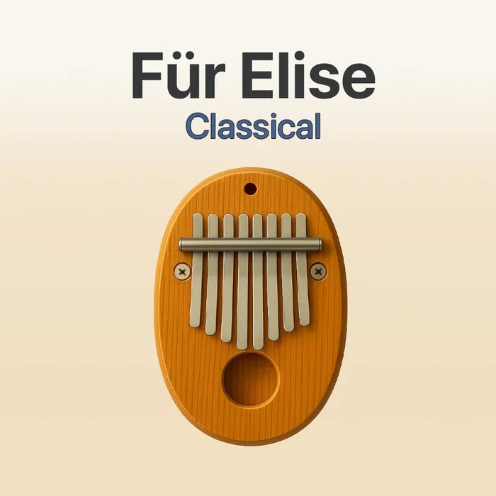 Fur-Elise – 8 Note Pocket Kalimba Tab
