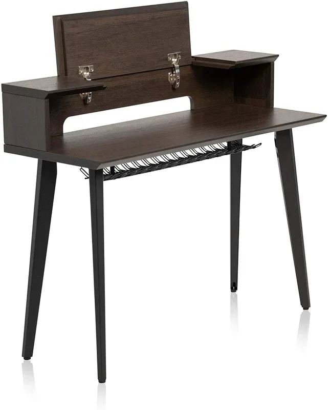 Gator Frameworks GFW-ELITEKEYTBL61-BRN Studio Desk, Dark Walnut