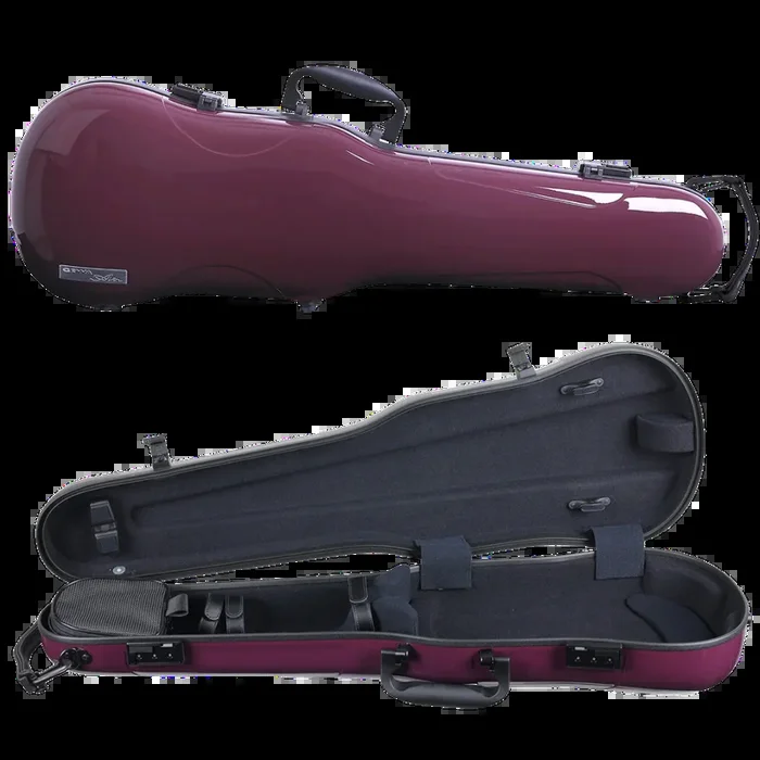 GEWA Air 1.7 Shaped Violin Case 4/4 Purple Gloss with Subway Handle