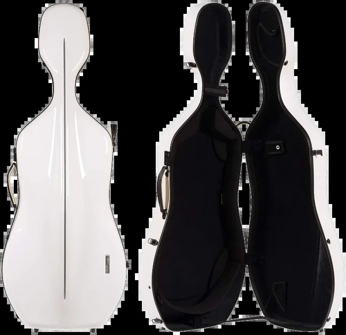 GEWA Air 3.9 Cello Case White Gloss with Black Interior
