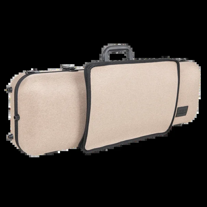 GEWA Bio-A Oblong Violin Case with Sheet Music Pocket 1/2-4/4 Beige