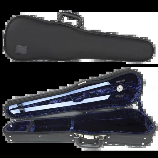 GEWA Liuteria Maestro Shaped Violin Case 3/4 Black with Blue Interior