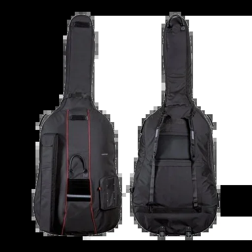 GEWA Prestige Double Bass Bag with Wheels Black – 3/4