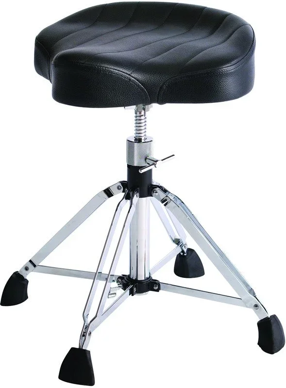 Gibraltar 9608OS Oversized Drum Throne with Motorcycle Seat and 4-Post Base