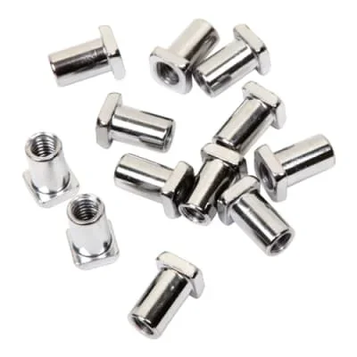 Gibraltar SC-LG 6mm Large Swivel Nut Inserts for Bass Drum Lug 12-Pack
