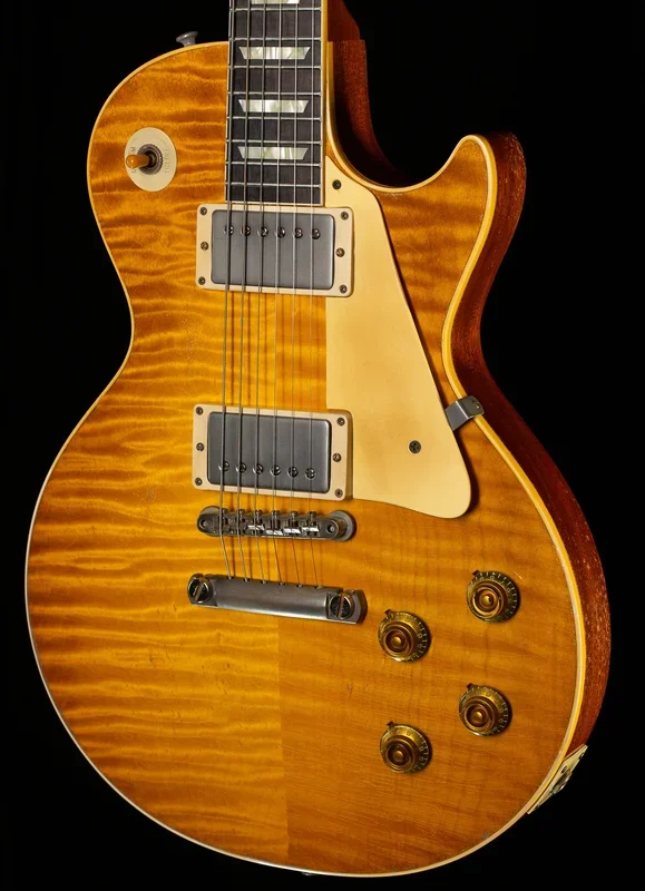 Gibson Custom Shop 1959 Les Paul Standard Brazilian Rosewood Tom’s Lemon Murphy Lab Aged (052)