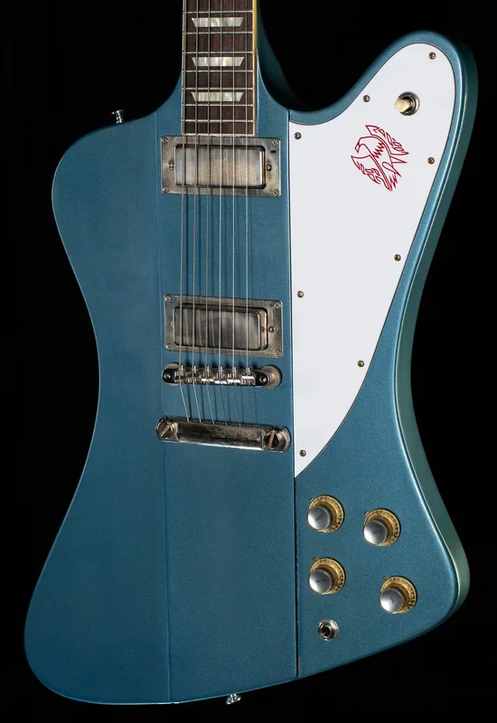 Gibson Custom Shop 1963 Firebird V Willcutt Exclusive Pelham Blue Stop Bar VOS (213)