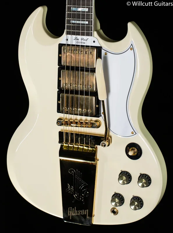 Gibson Custom Shop 1963 Les Paul SG Custom Reissue with Maestro Vibrola Classic White