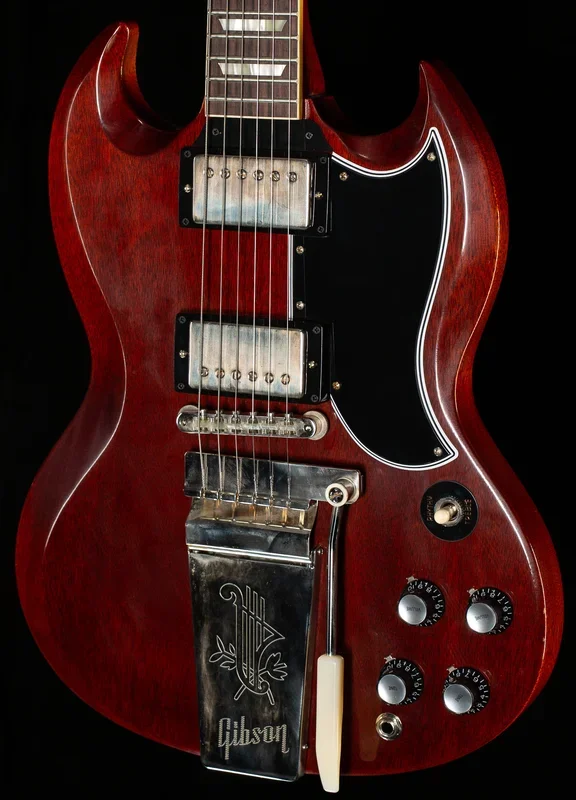 Gibson Custom Shop 1964 SG Standard Reissue Maestro Ultra Light Aged Cherry Red (694)