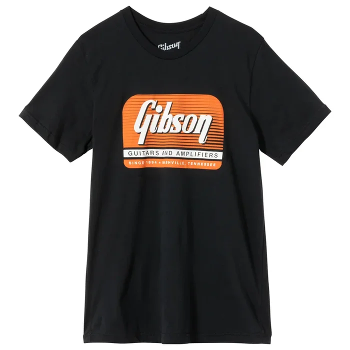 Gibson Guitars And Amplifiers Tee Black Large