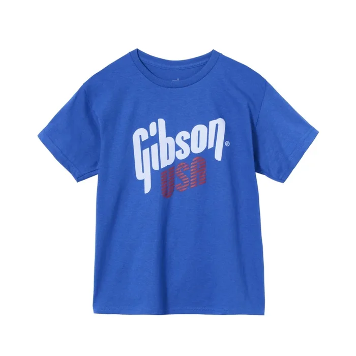 Gibson Kid’s Gibson USA Tee Royal Blue – XL