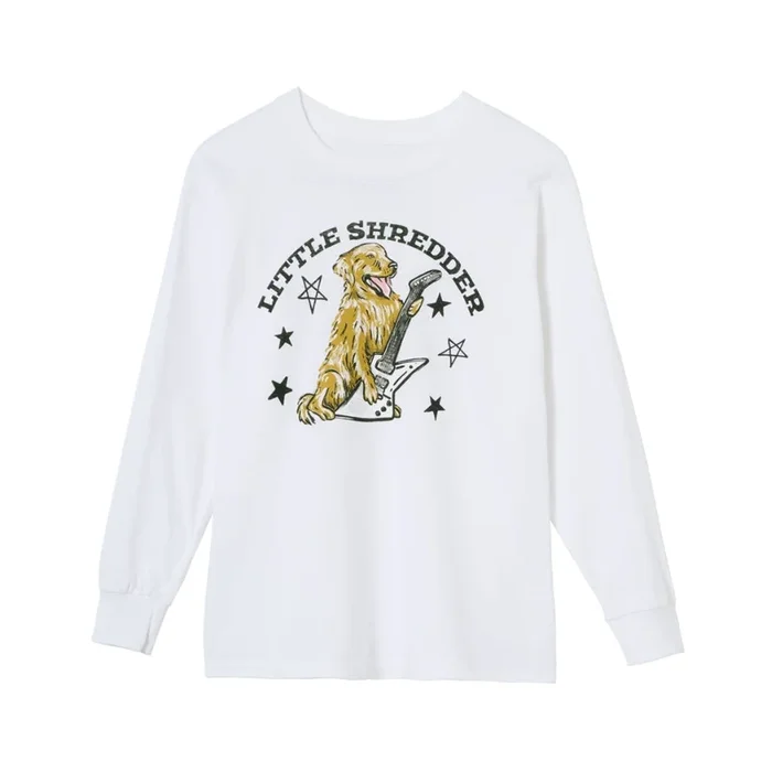 Gibson Kid’s Little Shredder Longsleeve Tee – White XL