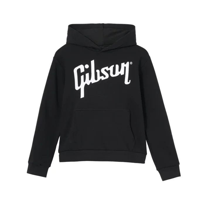 Gibson Kid’s Logo Pullover Hoodie – Black Small