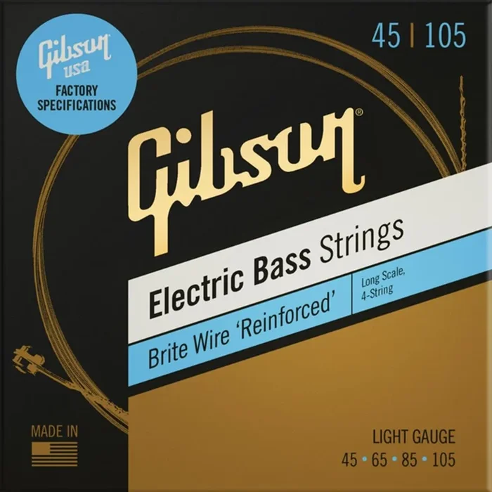 Gibson Long Scale Brite Wire Electric Bass Strings- 4 Strings