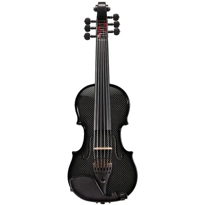 Glasser AE Violín acústico-eléctrico de compuesto de carbono de 6 cuerdas, negro