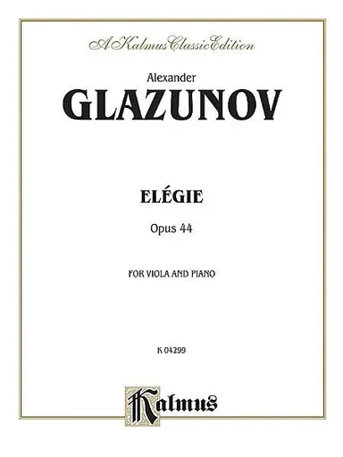 Glazunov, Alexander: Elegy Op.44 (Viola & Piano)