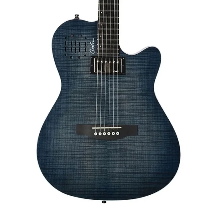 Godin A6 Ultra Denim Electric Guitar – Blue Flame