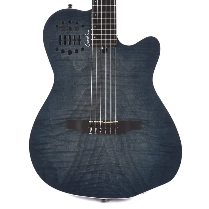Godin ACS Nylon String Acoustic/Electric Denim Blue Flame