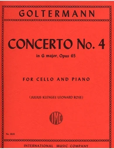 Goltermann, G. (Klengel/Rose): Concerto #4 in G Op.65 (cello & piano) IMC