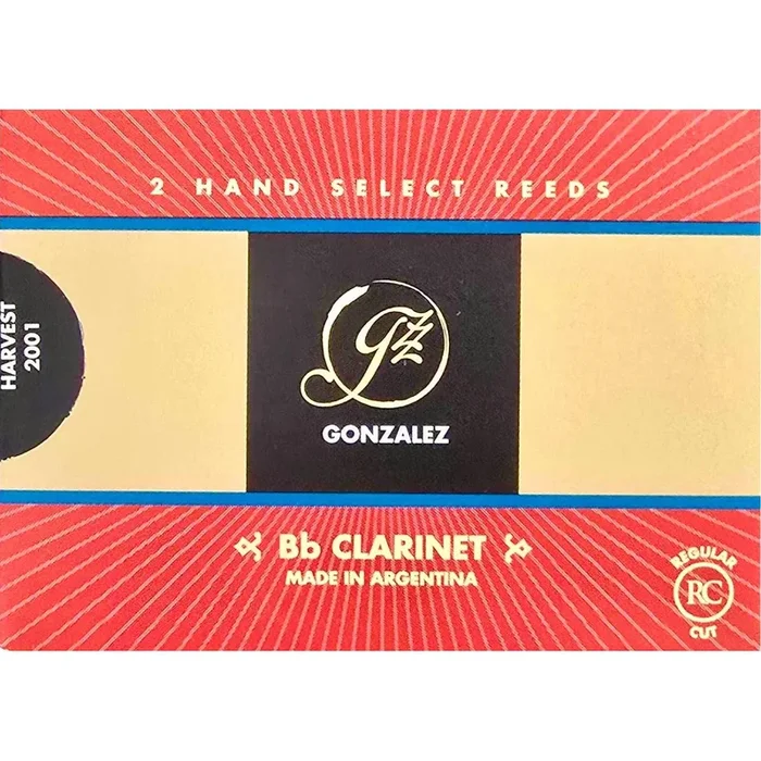 Gonzalez Bb Clarinet ‘RC’ Reeds Strength 3.75, Box of 2