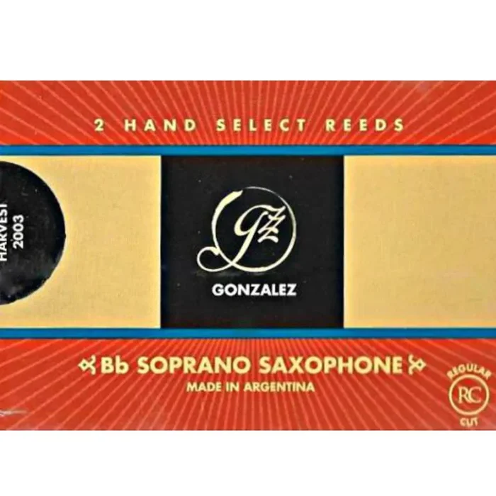 Gonzalez Soprano Saxophone ‘RC’ Reeds Strength 3, Box of 2