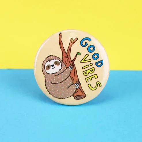 good vibes button