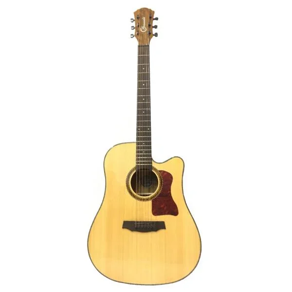 Granada GD-100CEQ Dreadnought Cutaway Acoustic Guitar With EQ – Natural