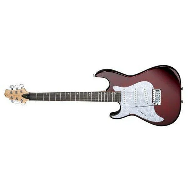 Greg Bennett Malibu MB-30 Left Handed Electric Guitar (S-S-S) – Met Wine Red