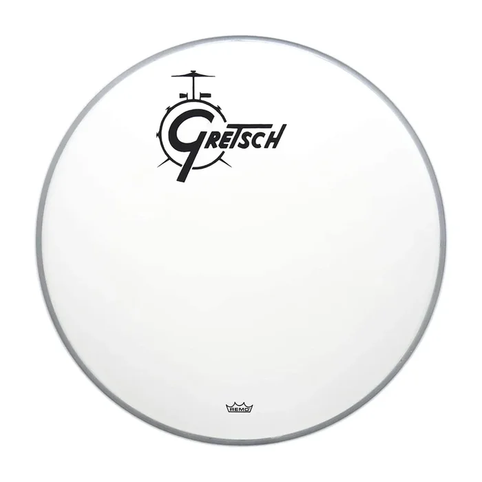 Gretsch 18″ Coated Logo Bass Drumhead