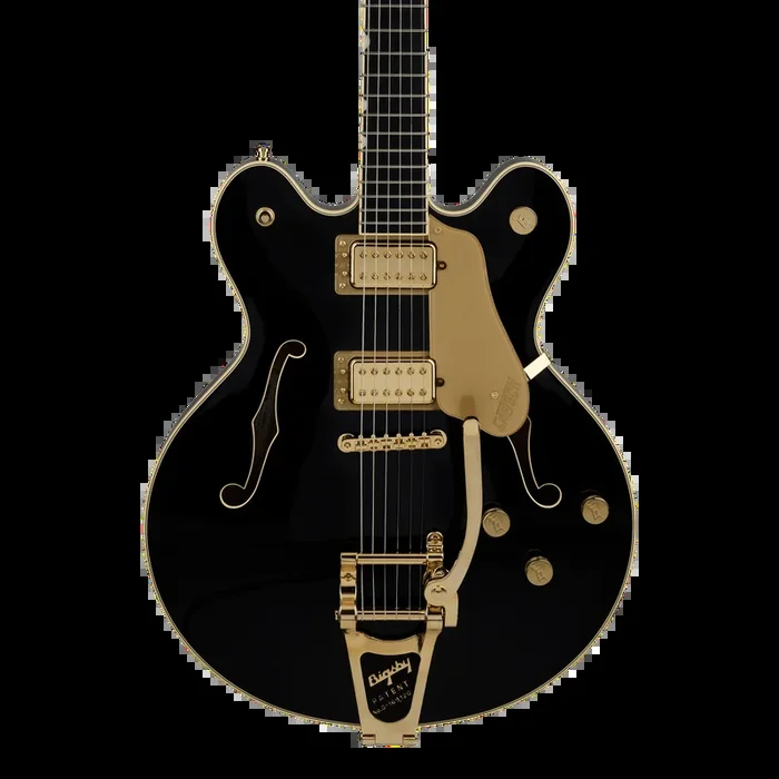 Gretsch Broadkaster LX Center Block String-Thru Bigsby Ebony Black w/case