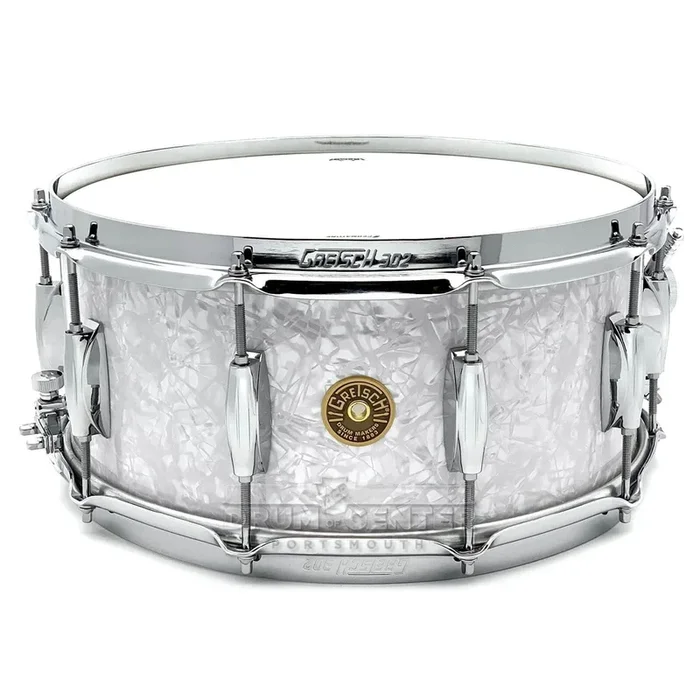 Gretsch Broadkaster Snare Drum 14×6.5 10-Lug Vintage Marine Pearl w/Micro-Sensitive Strainer