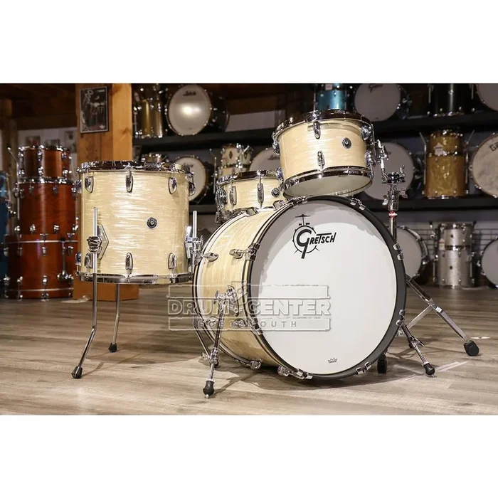 Gretsch Brooklyn 4pc Drum Set Creme Oyster