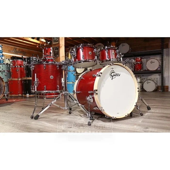 Gretsch Brooklyn 4pc Euro Drum Set Satin Cherry Red