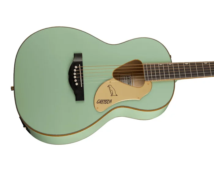 Gretsch G5021E Rancher Penguin Parlour Acoustic/Electric Guitar – Mint Metallic